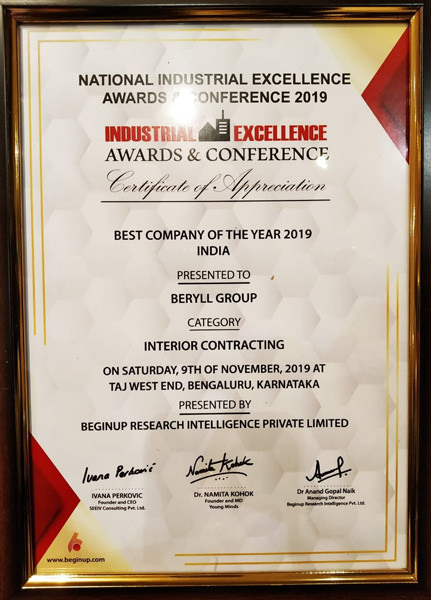 Best-Interior-contracting-company-award-2019